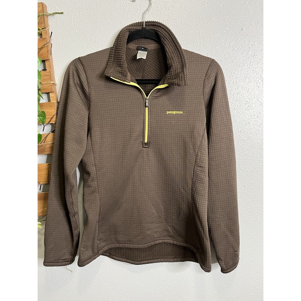 Patagonia W's R1® Flash Pullover- Brown - Small